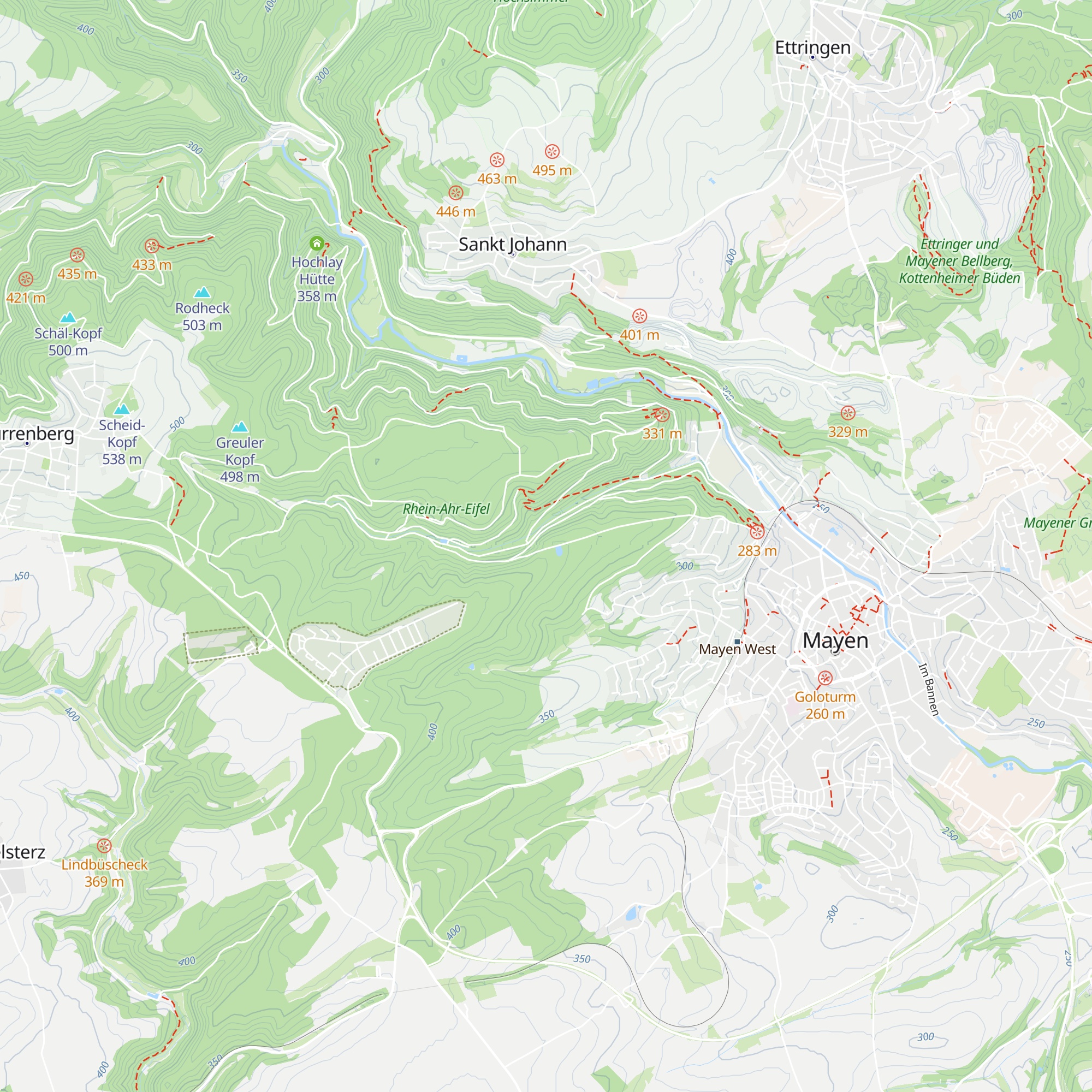 Pinterkreuz Hütte map