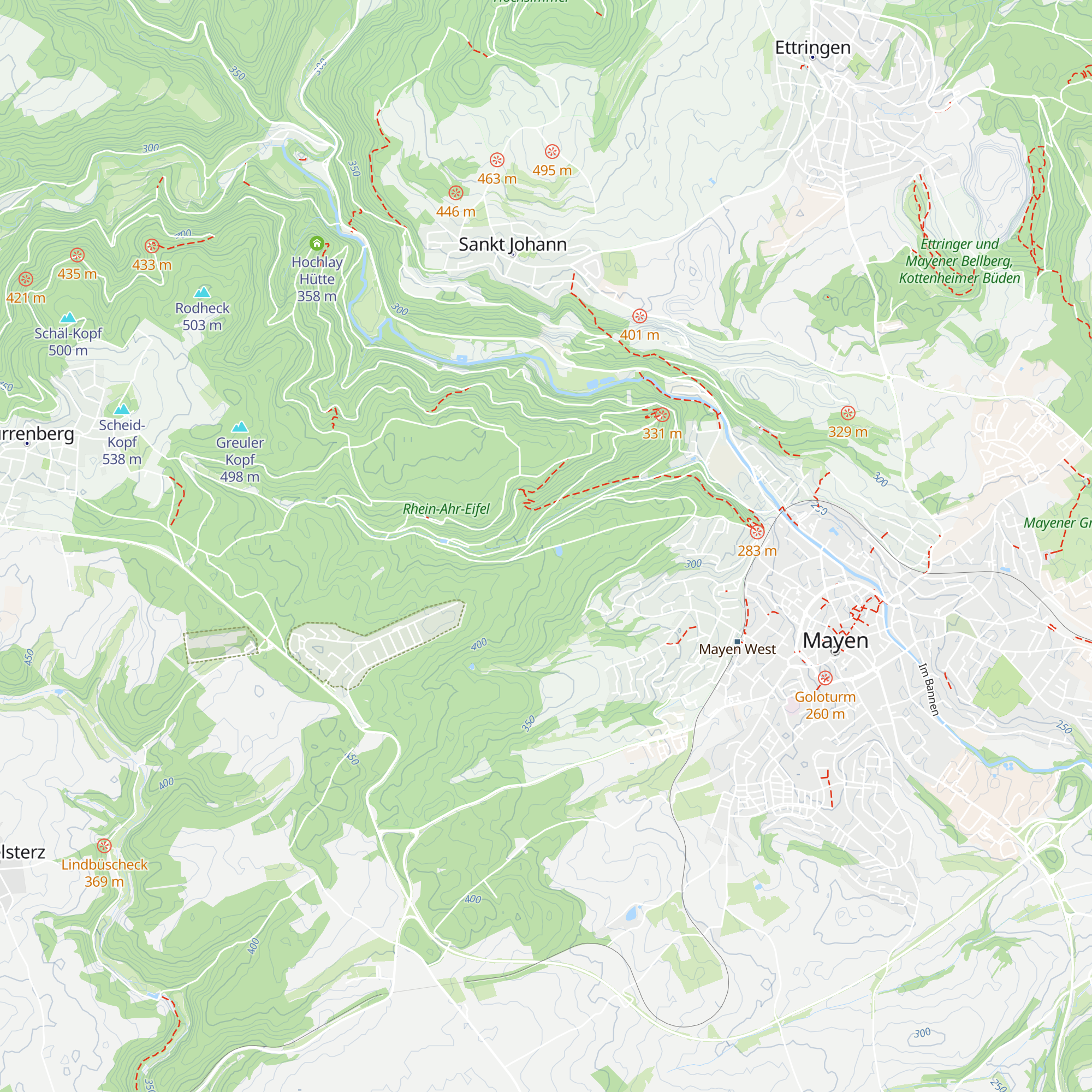 Pinterkreuz Hütte map