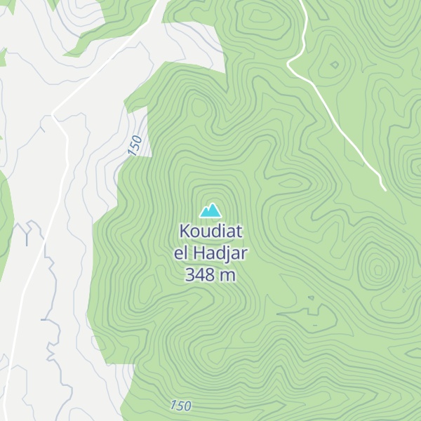 Map of Koudiat el Hadjar