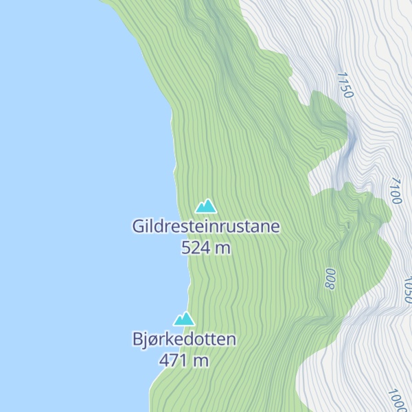 Map of Gildresteinrustane