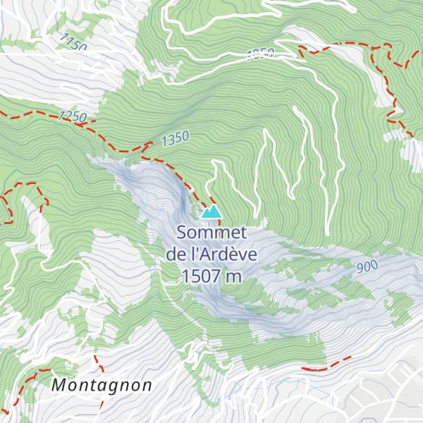 Map of Sommet de l'Ardève