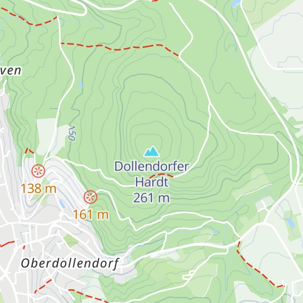 Map of Dollendorfer Hardt