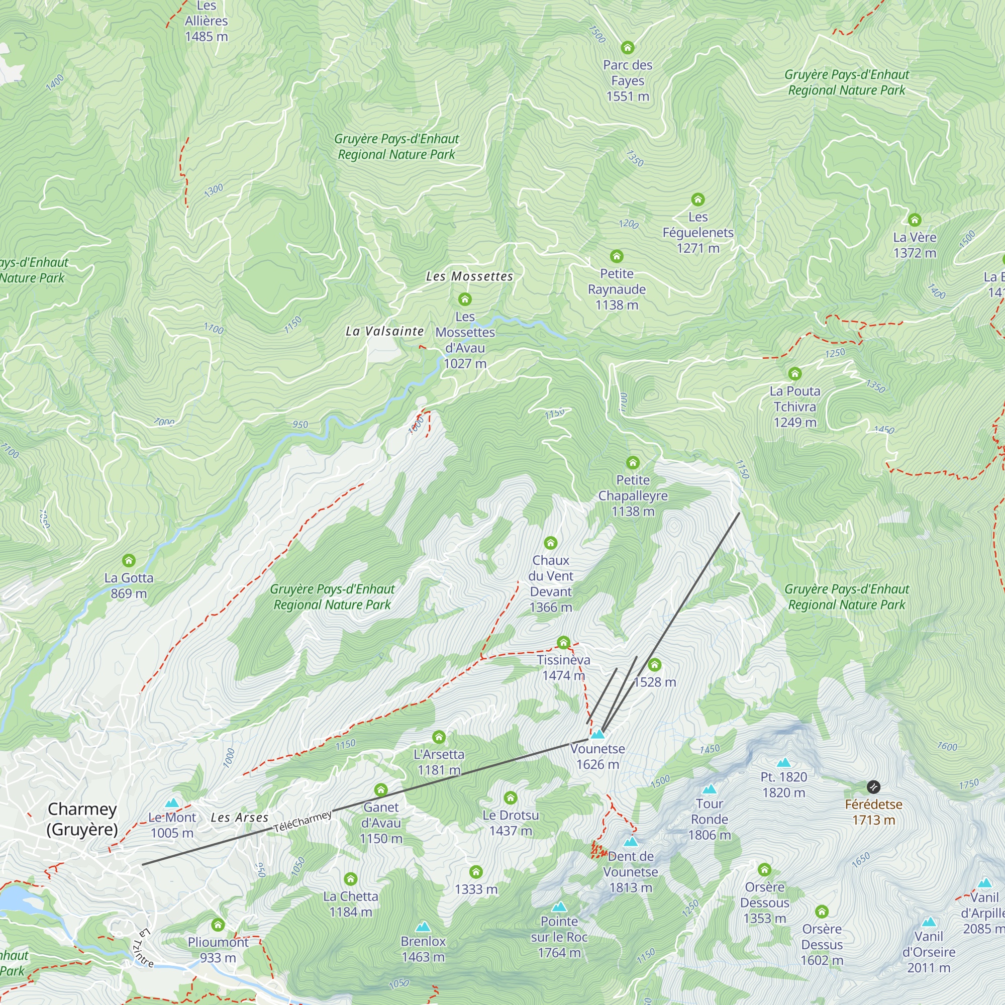 La Chufry map