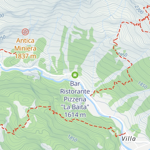 Map of Bar Ristorante Pizzeria "La Baita"