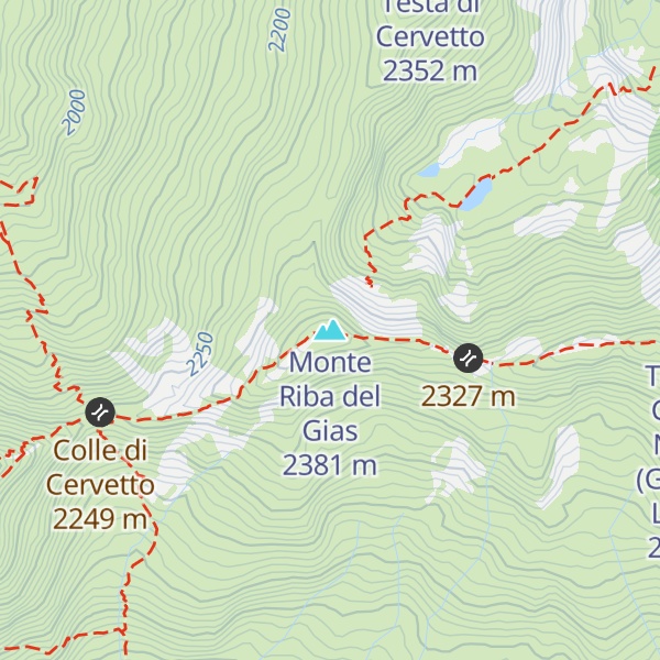 Map of Monte Riba del Gias