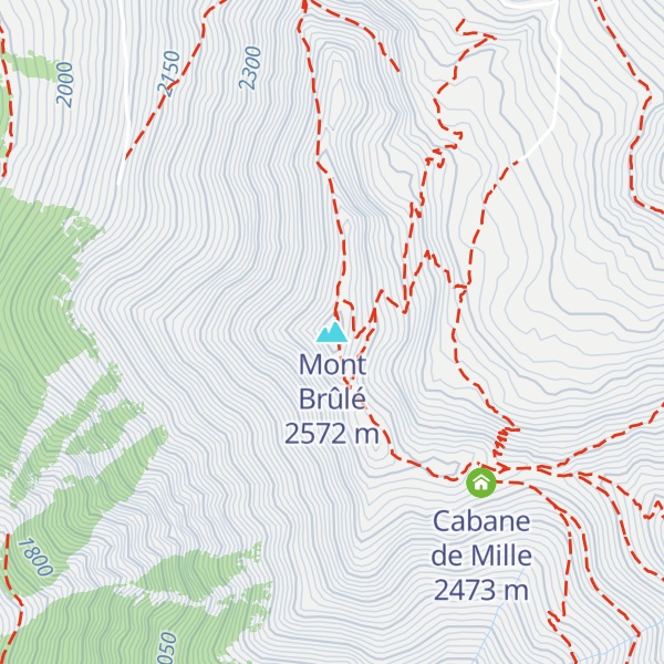 Map of Mont Brûlé
