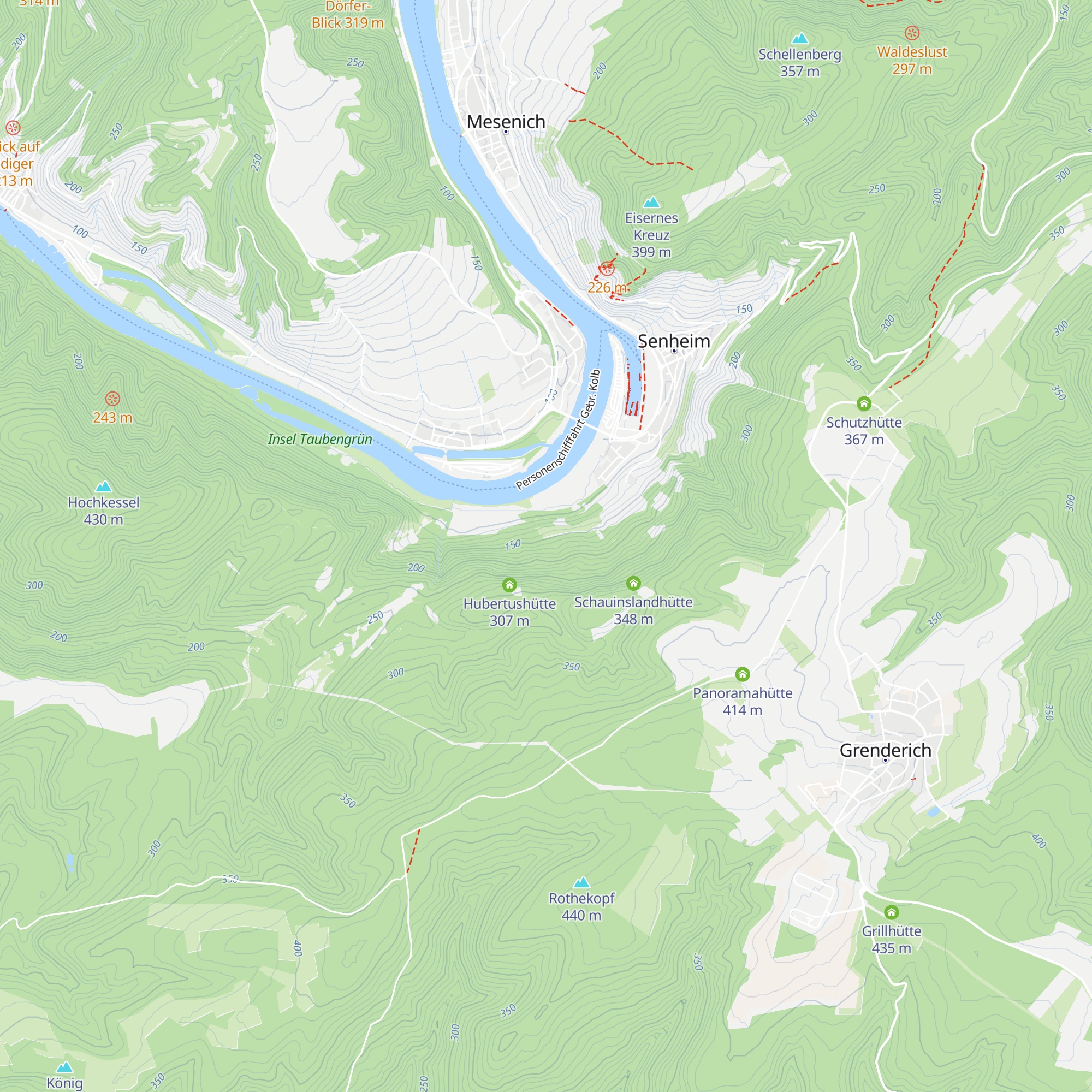 Kniebrechhütte map