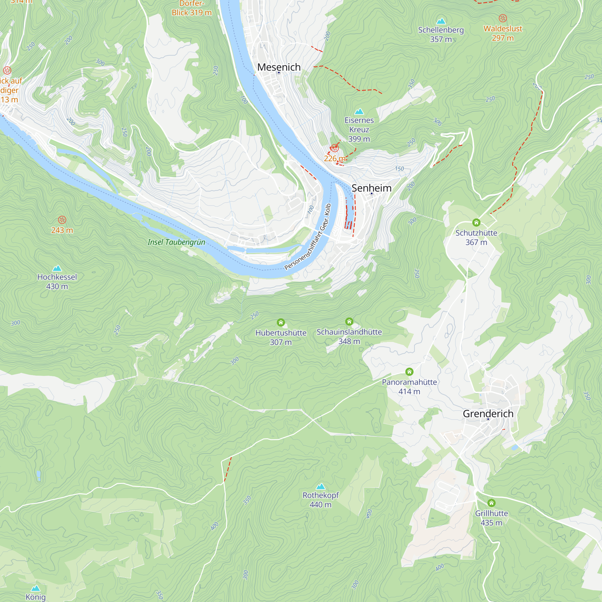 Kniebrechhütte map