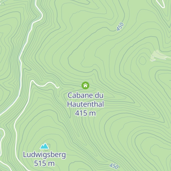 Map of Cabane du Hautenthal