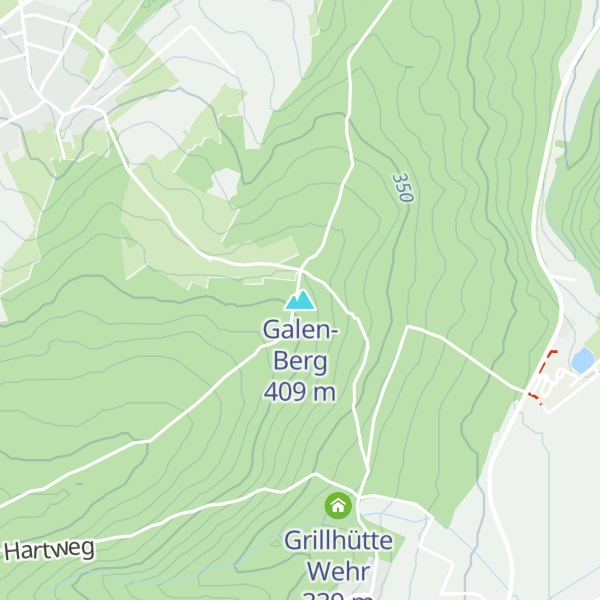 Map of Galen-Berg