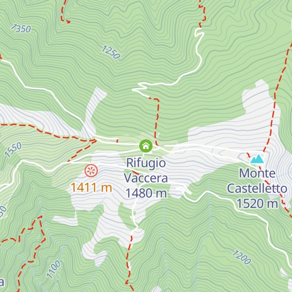 Map of Rifugio Vaccera