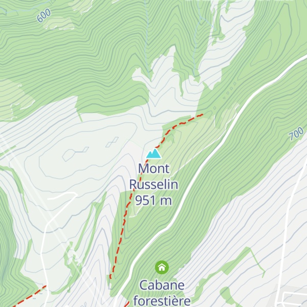 Map of Mont Russelin
