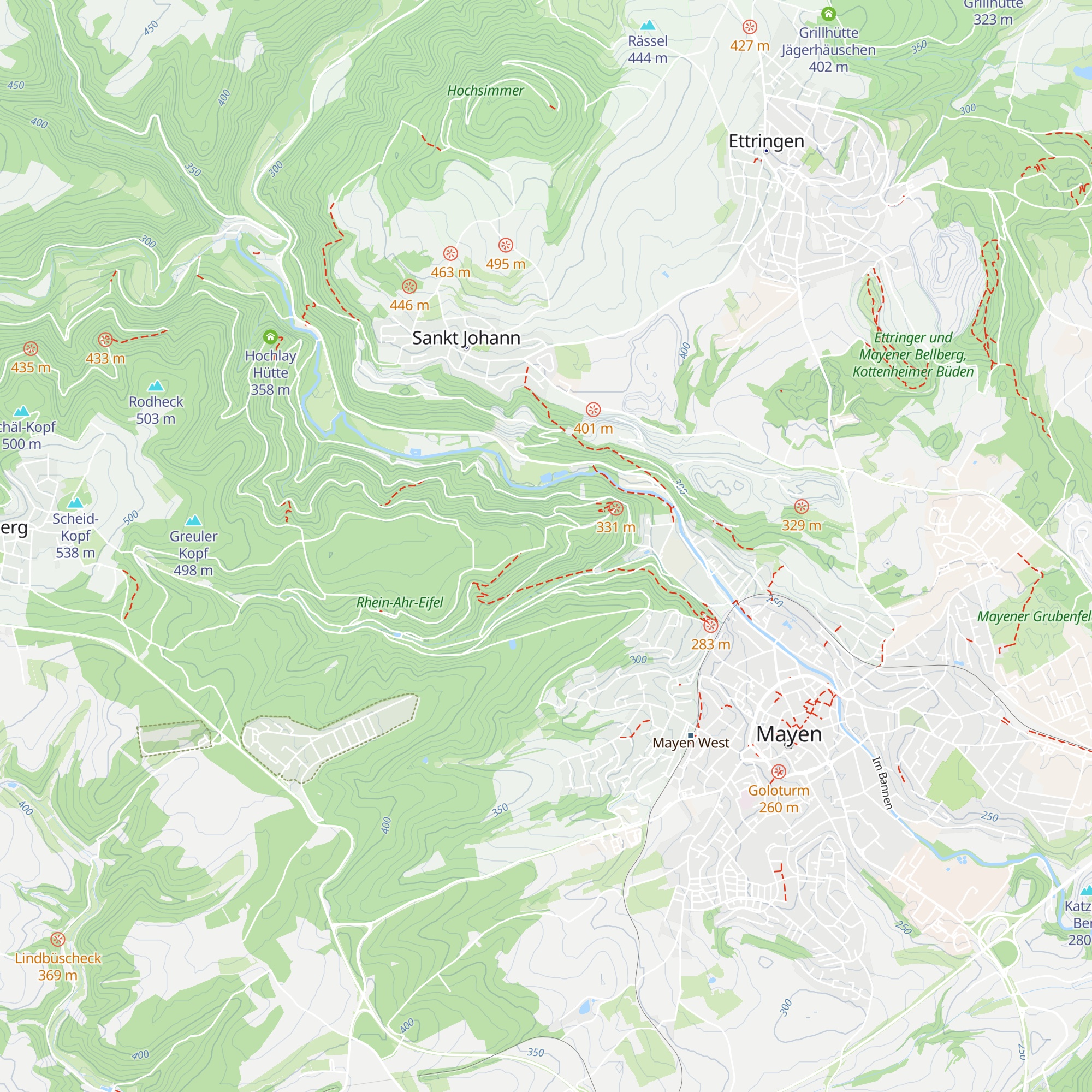 Luisenplatzhütte map