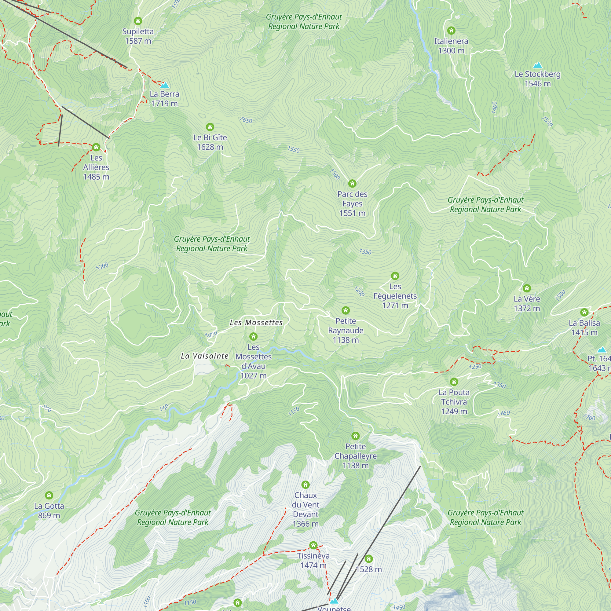 Les Planfèches map