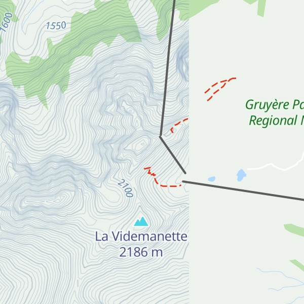 Map of Cabane de la Videmanette