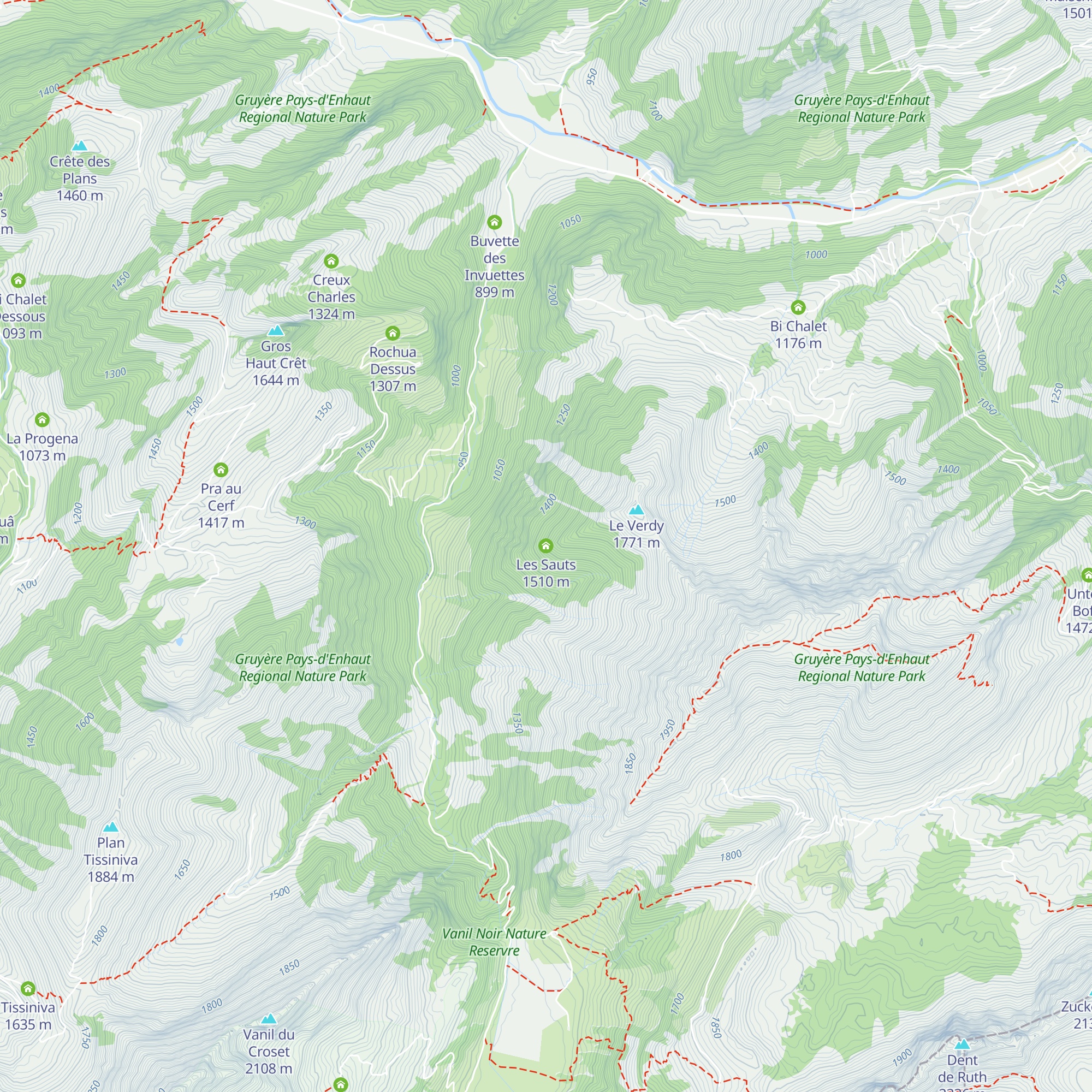 Les Sauts map