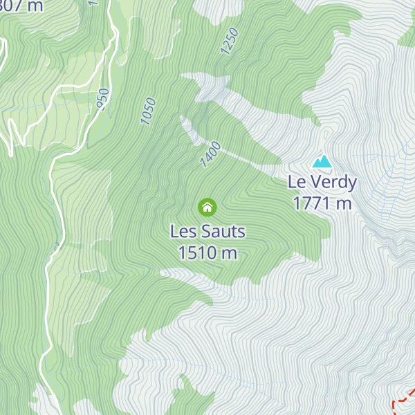 Map of Les Sauts