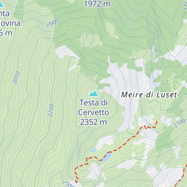 Map of Testa di Cervetto