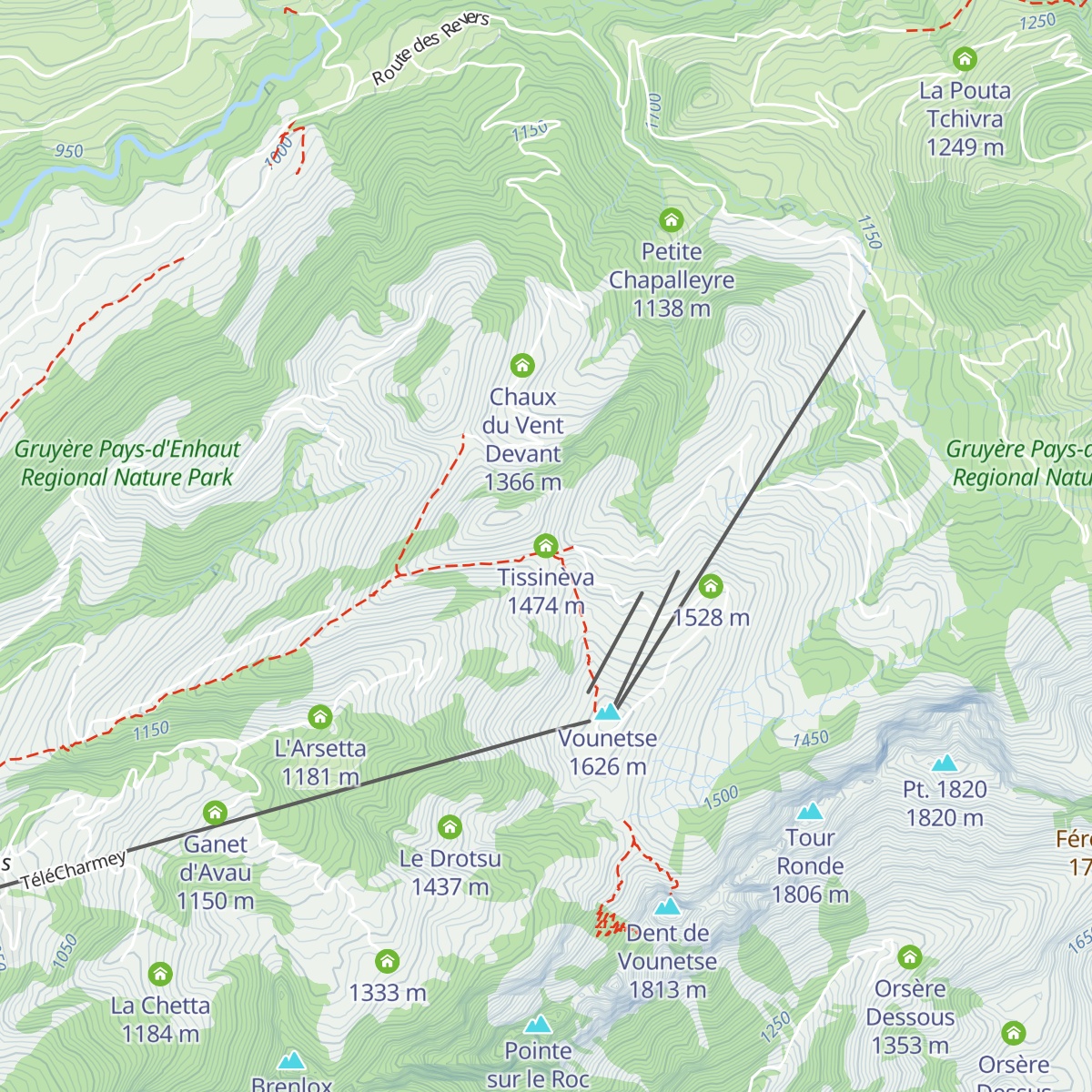 Tissinèva map