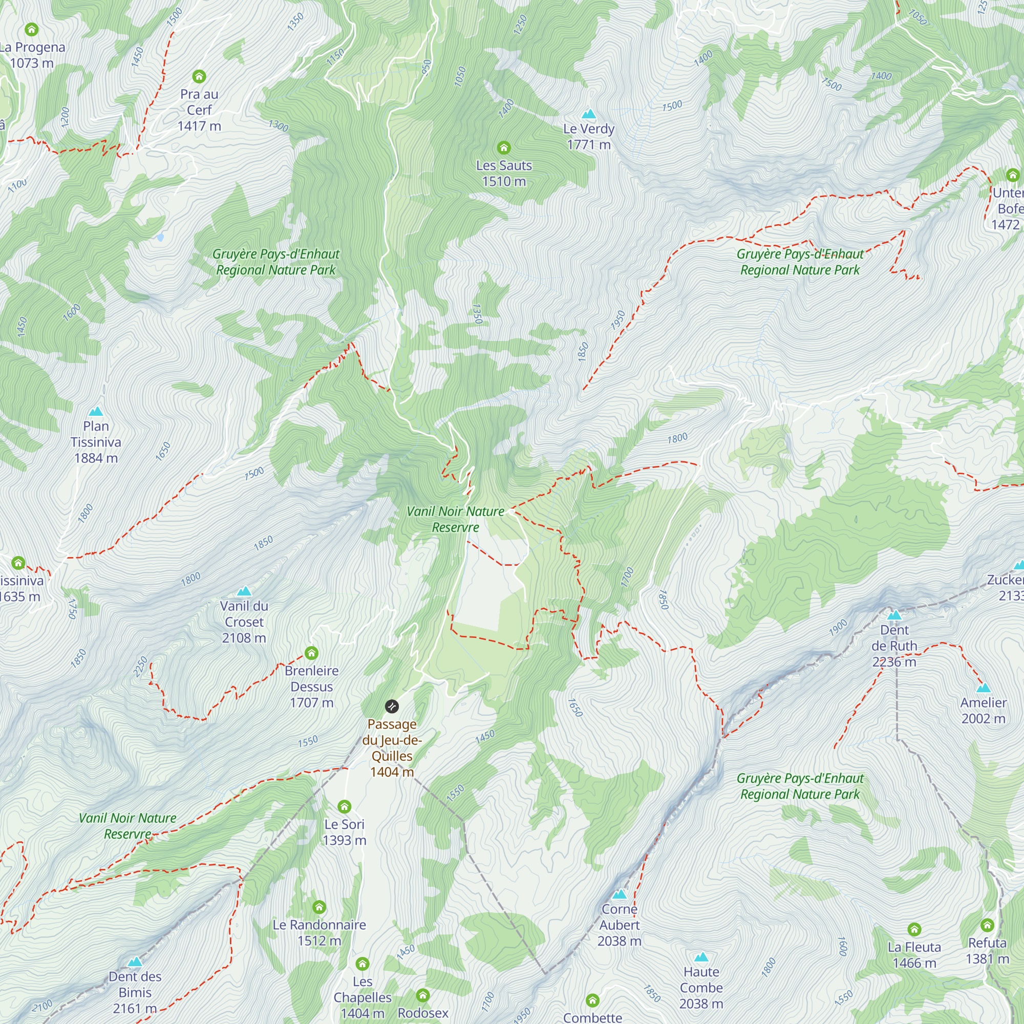 La Féguelena map