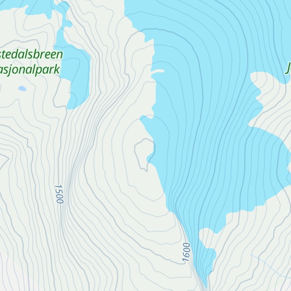 Map of Vassdalsfjellet