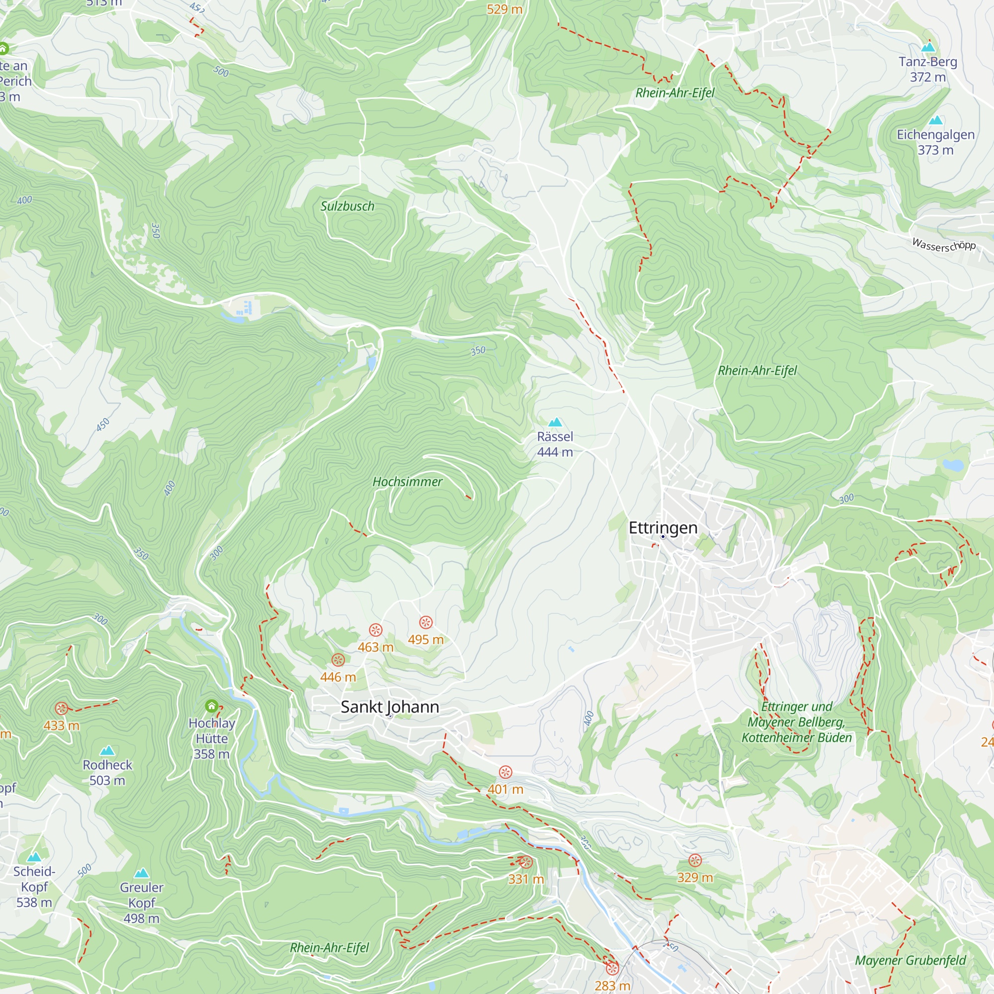Simmer-Hütte map