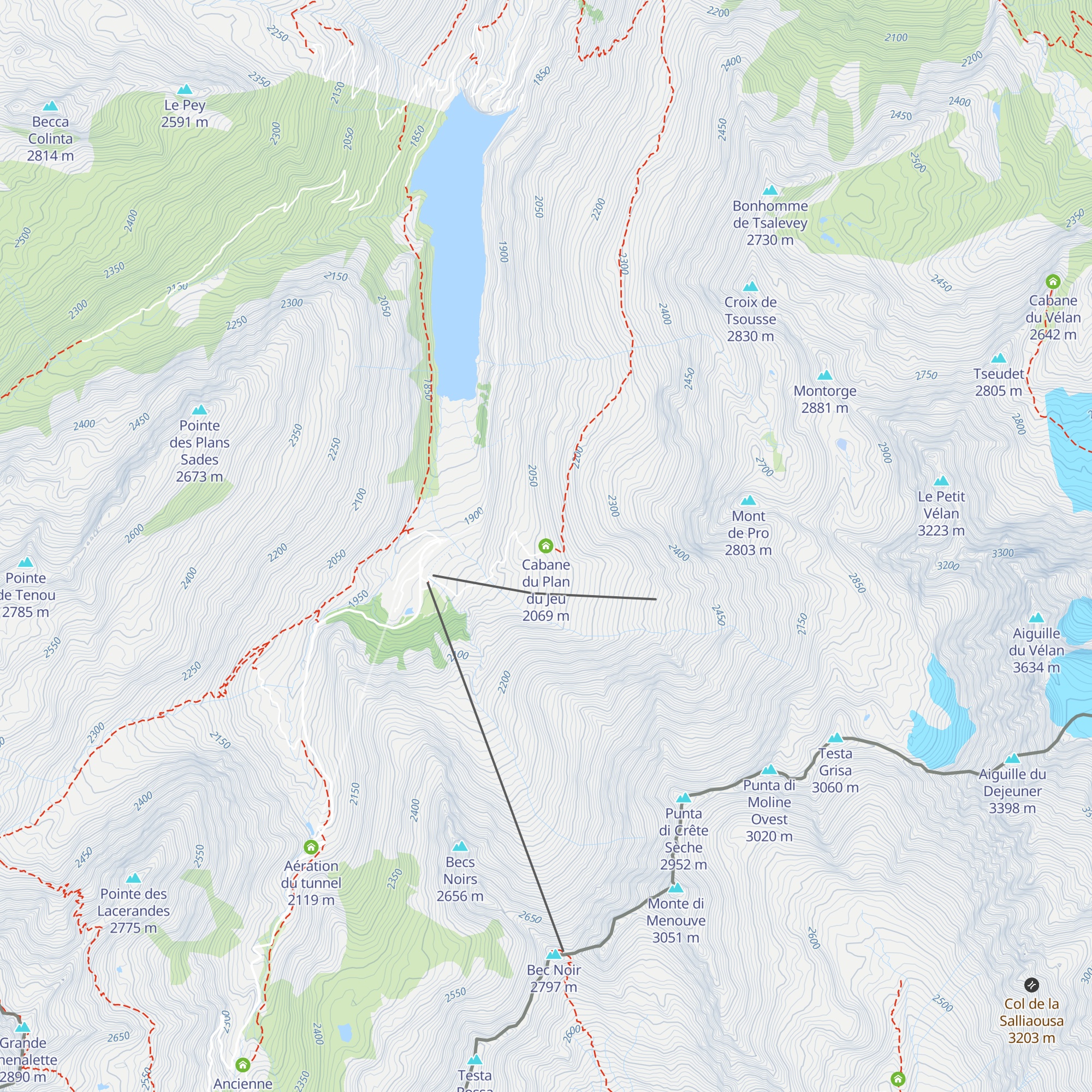 Cabane du Plan du Jeu map