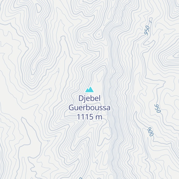 Map of Djebel Guerboussa