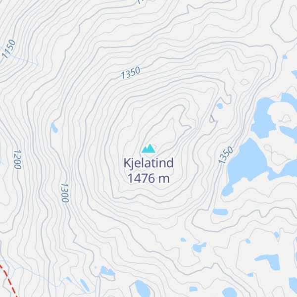 Map of Kjelatind