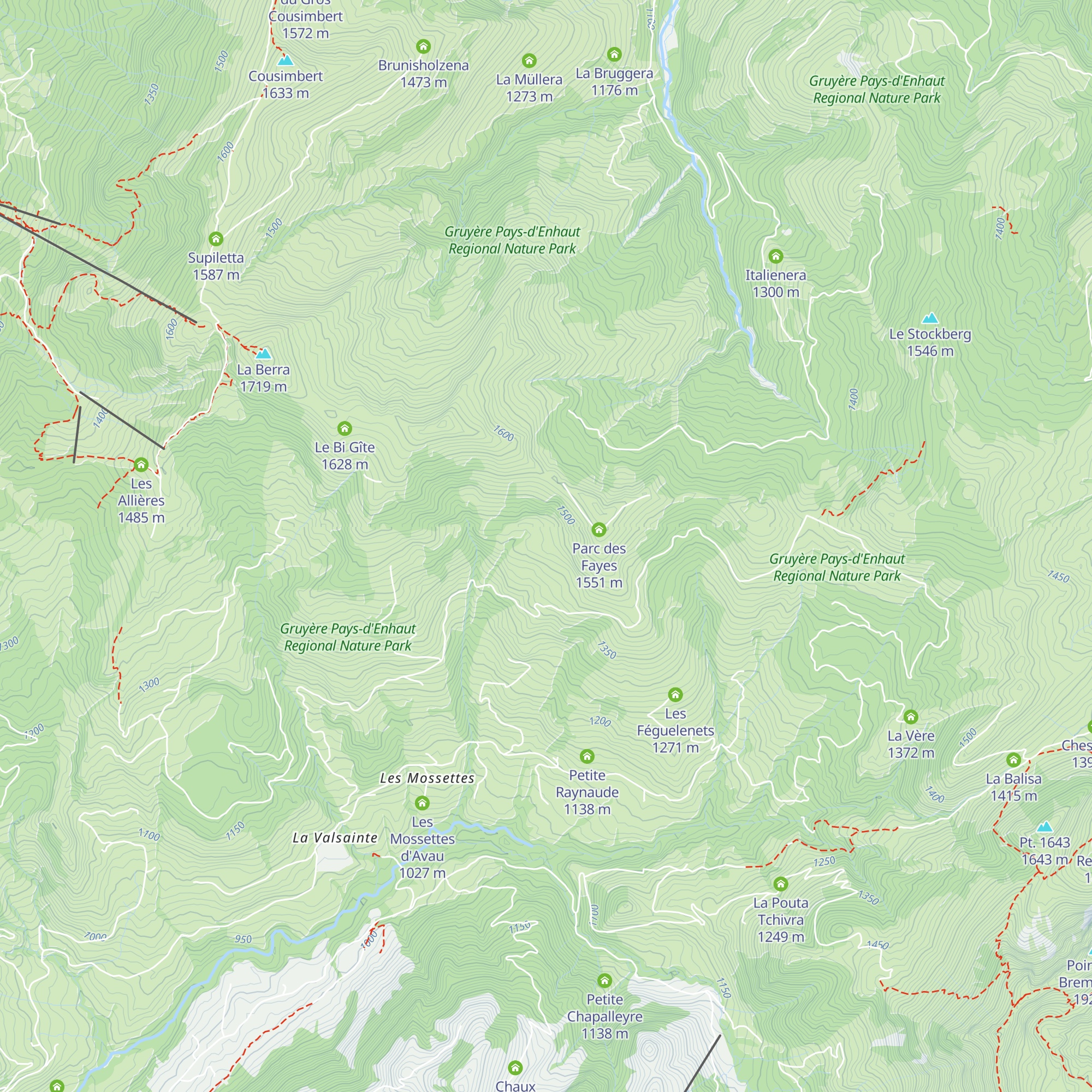 La Potsena map