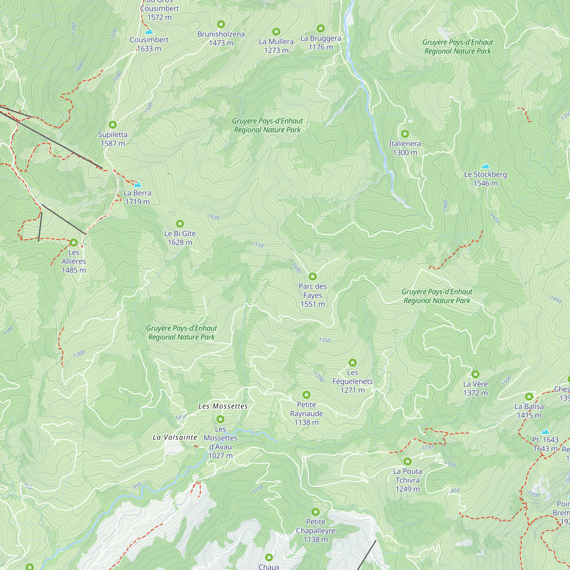 La Potsena map