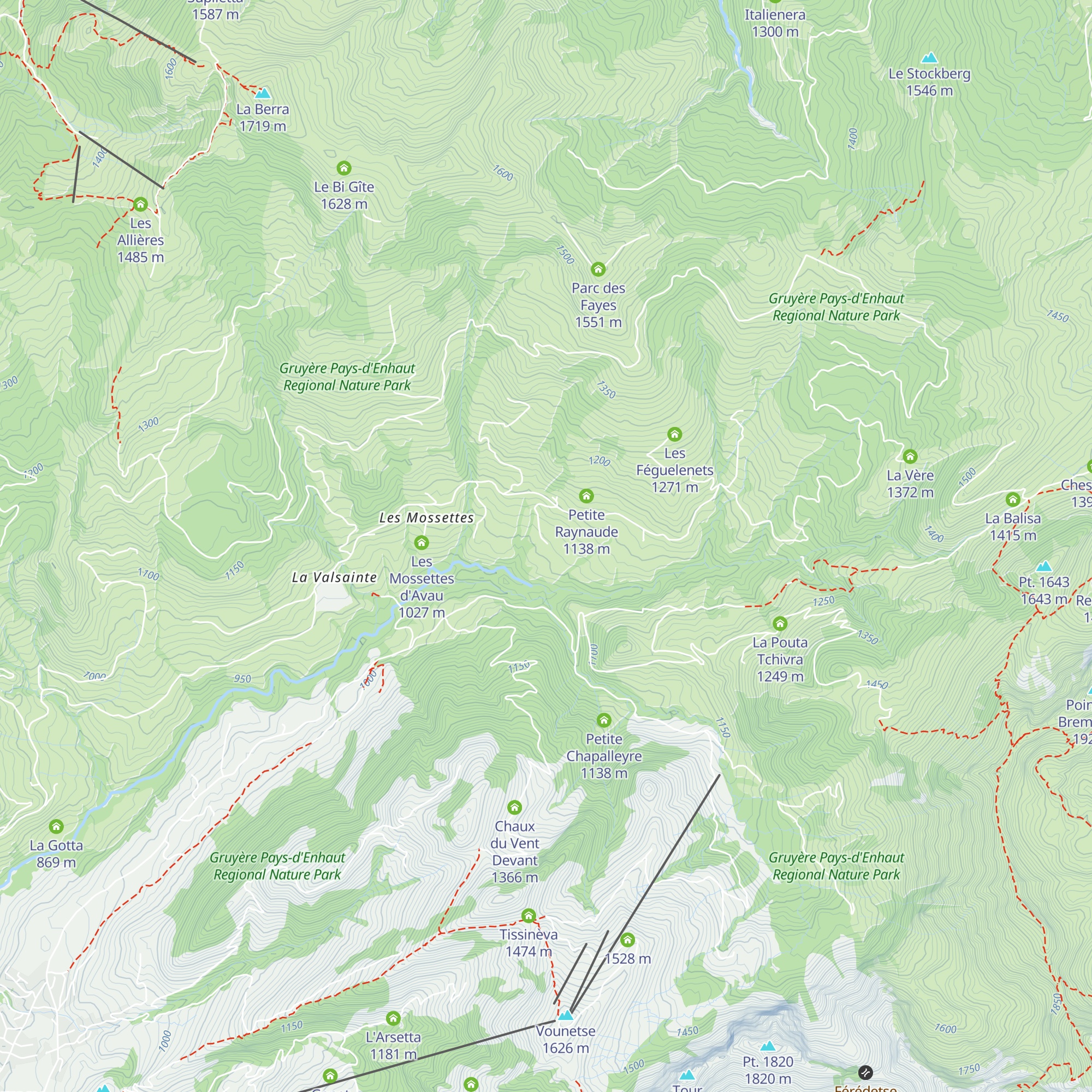 Les Plans map
