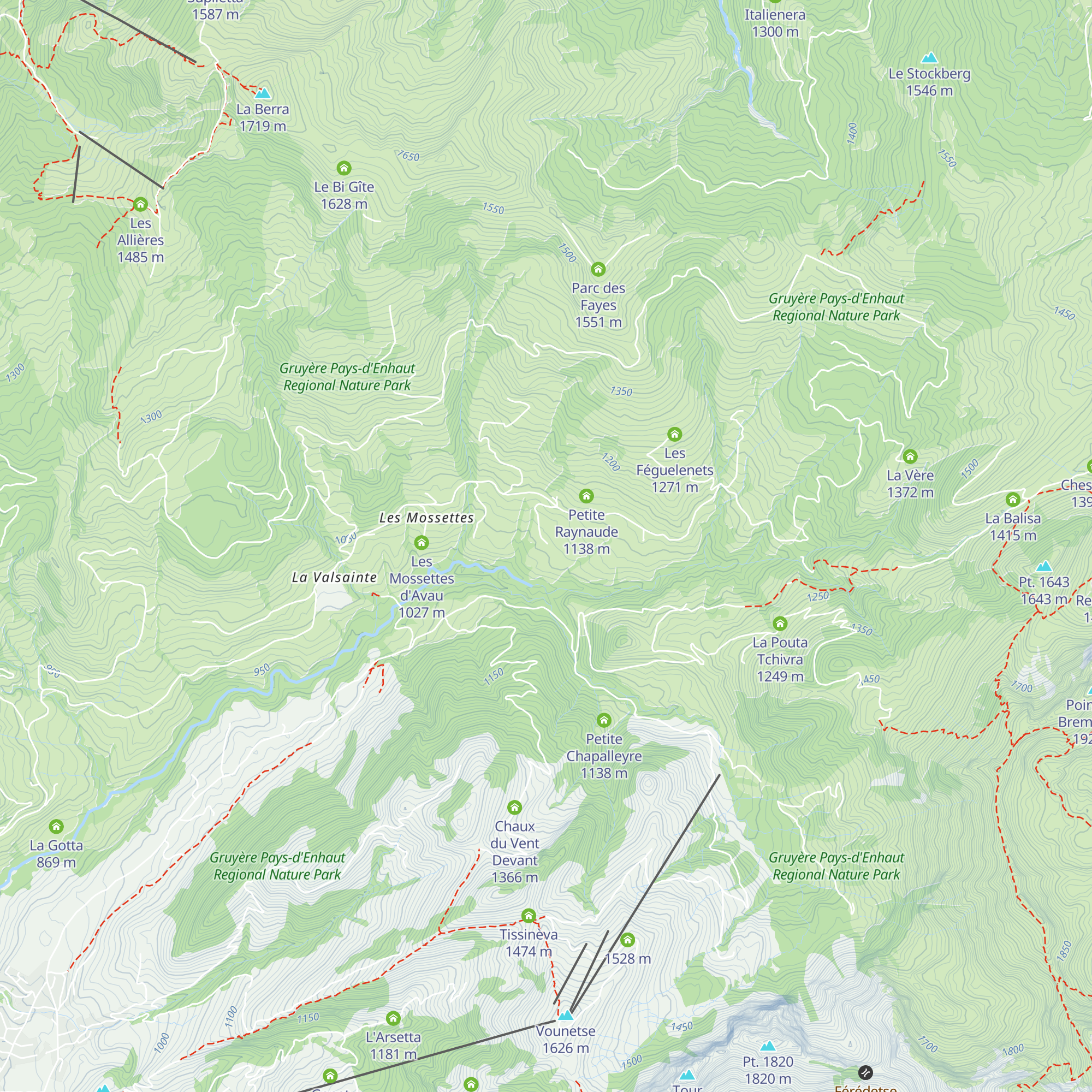 Les Plans map