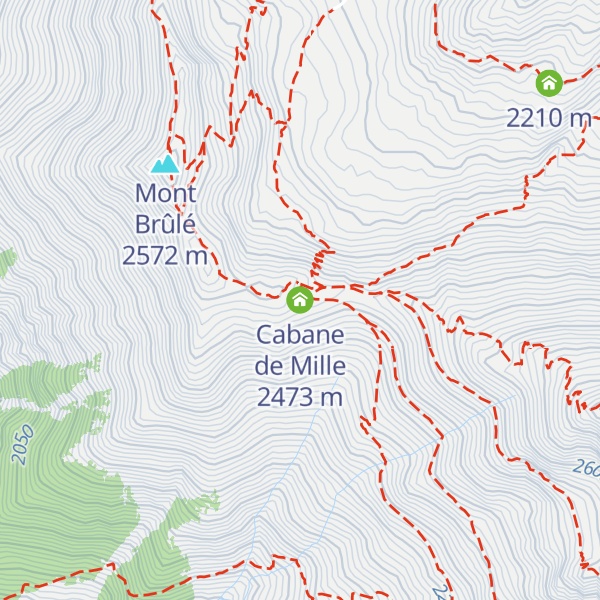 Map of Cabane de Mille
