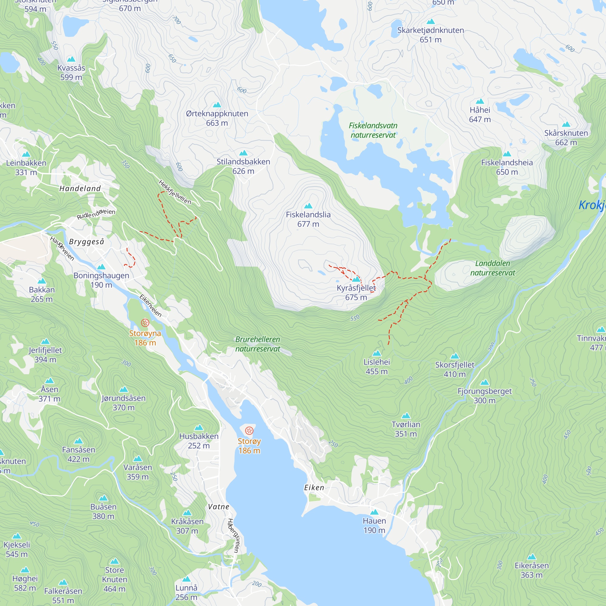 Hekkfjellhytta map