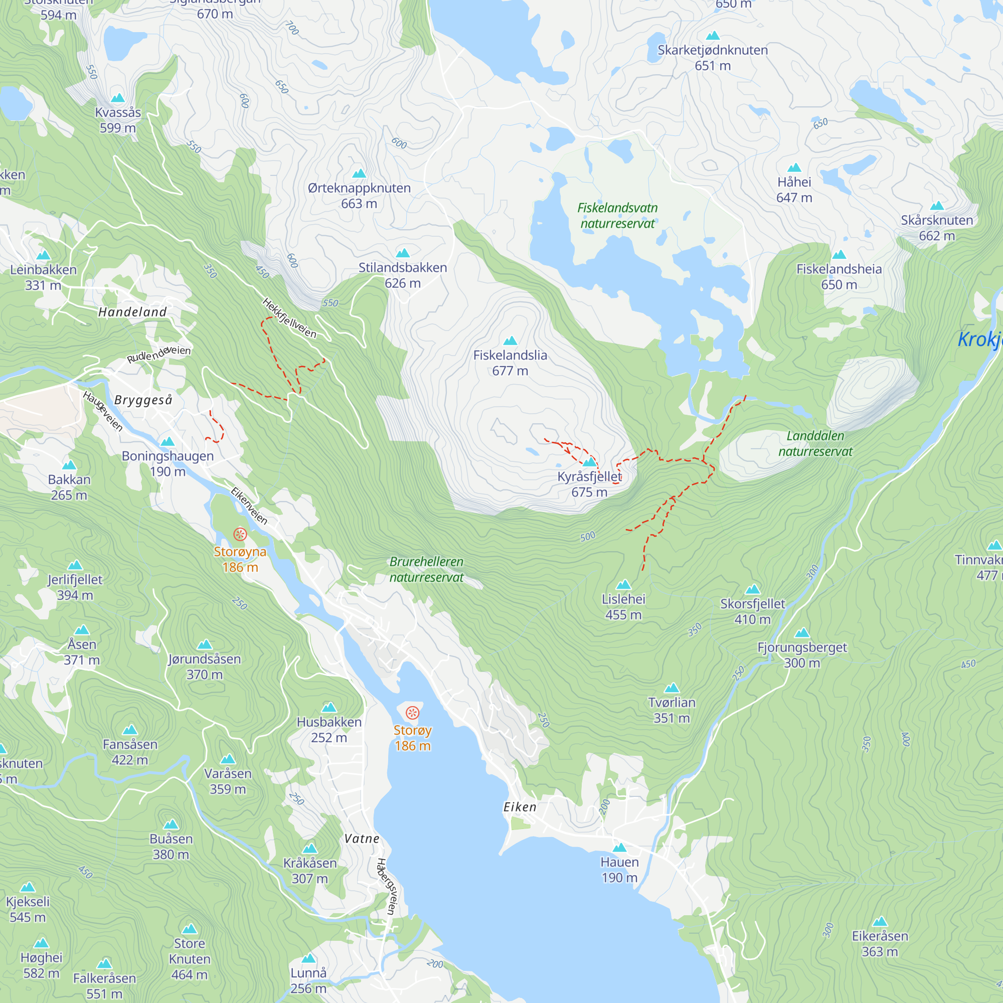 Hekkfjellhytta map