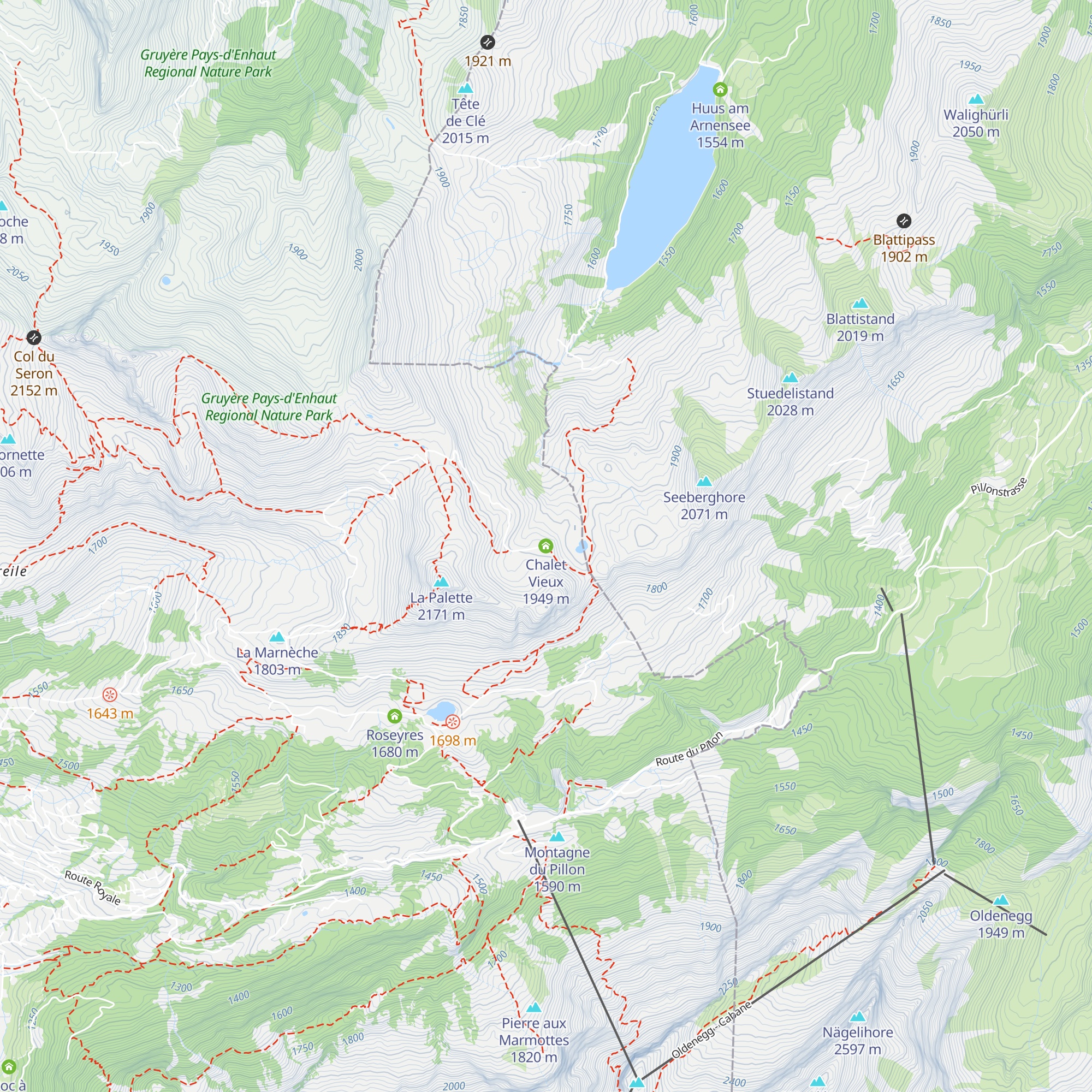 Chalet Vieux map
