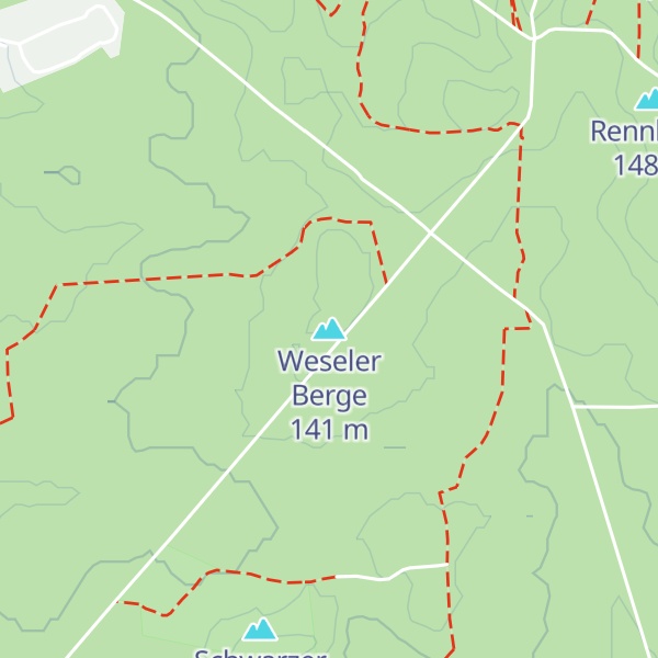 Map of Weseler Berge
