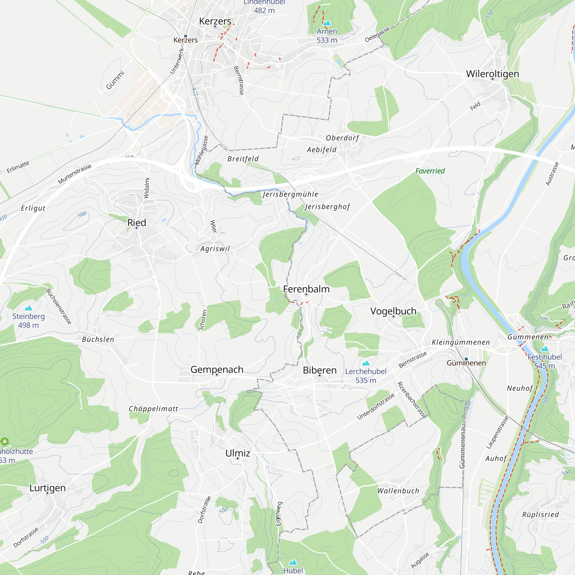 Sägemühle Ferenbalm map
