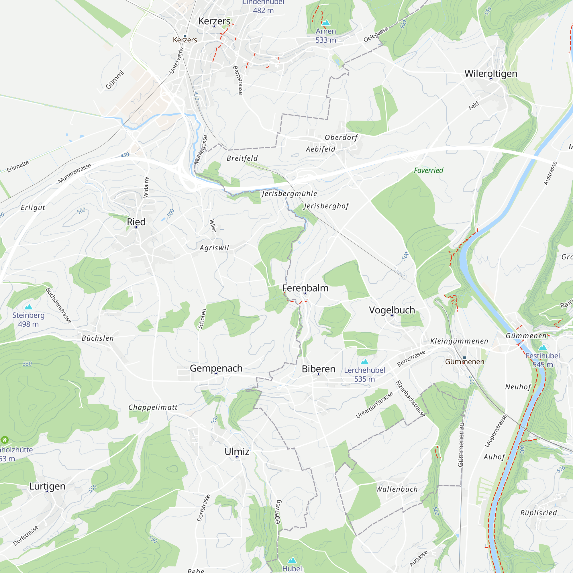 Sägemühle Ferenbalm map