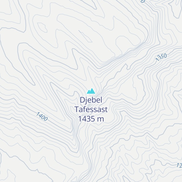 Map of Djebel Tafessast