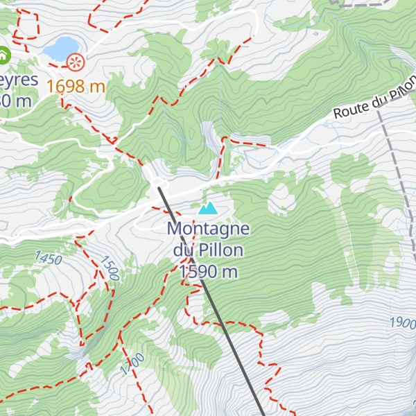 Map of Montagne du Pillon