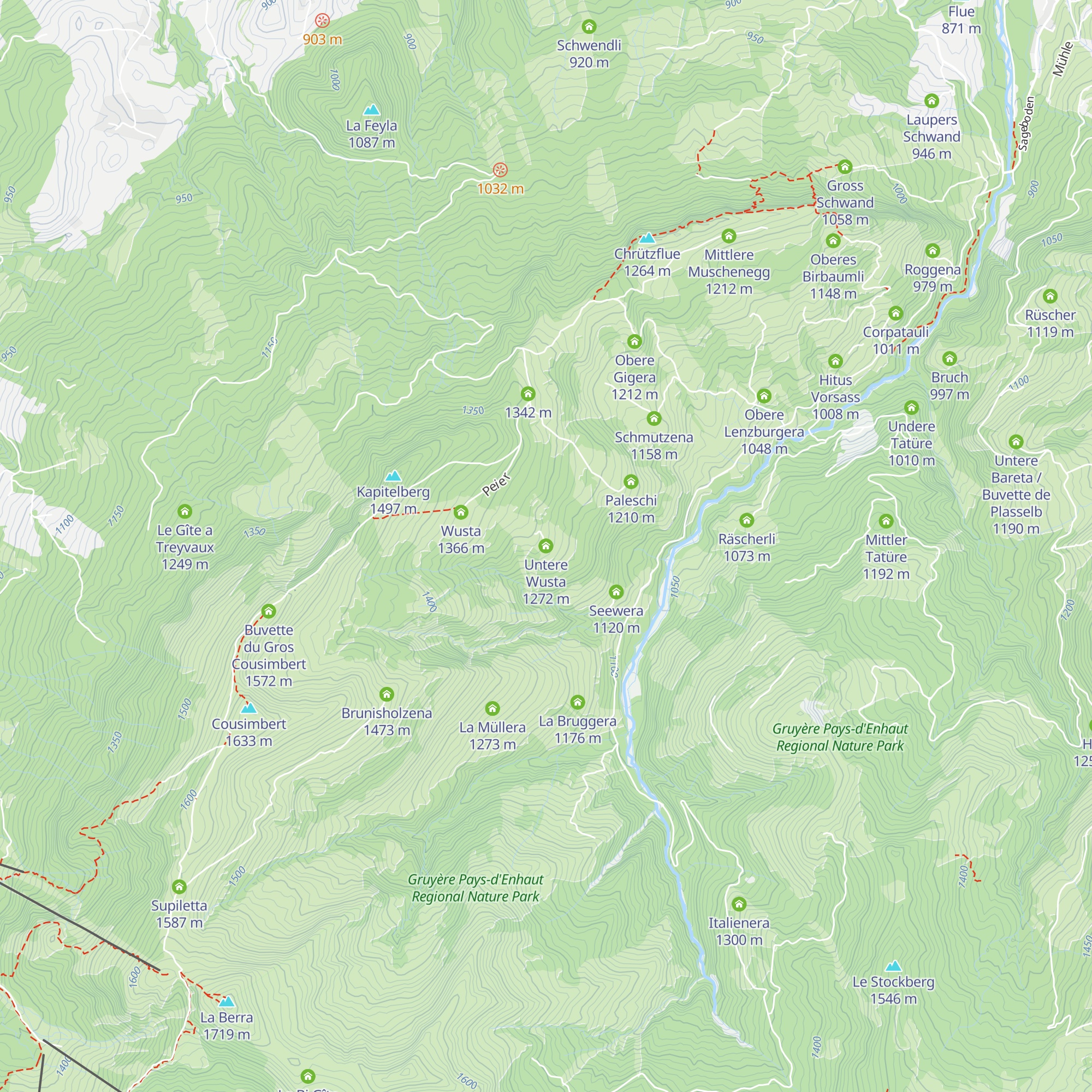 Untere Wusta map