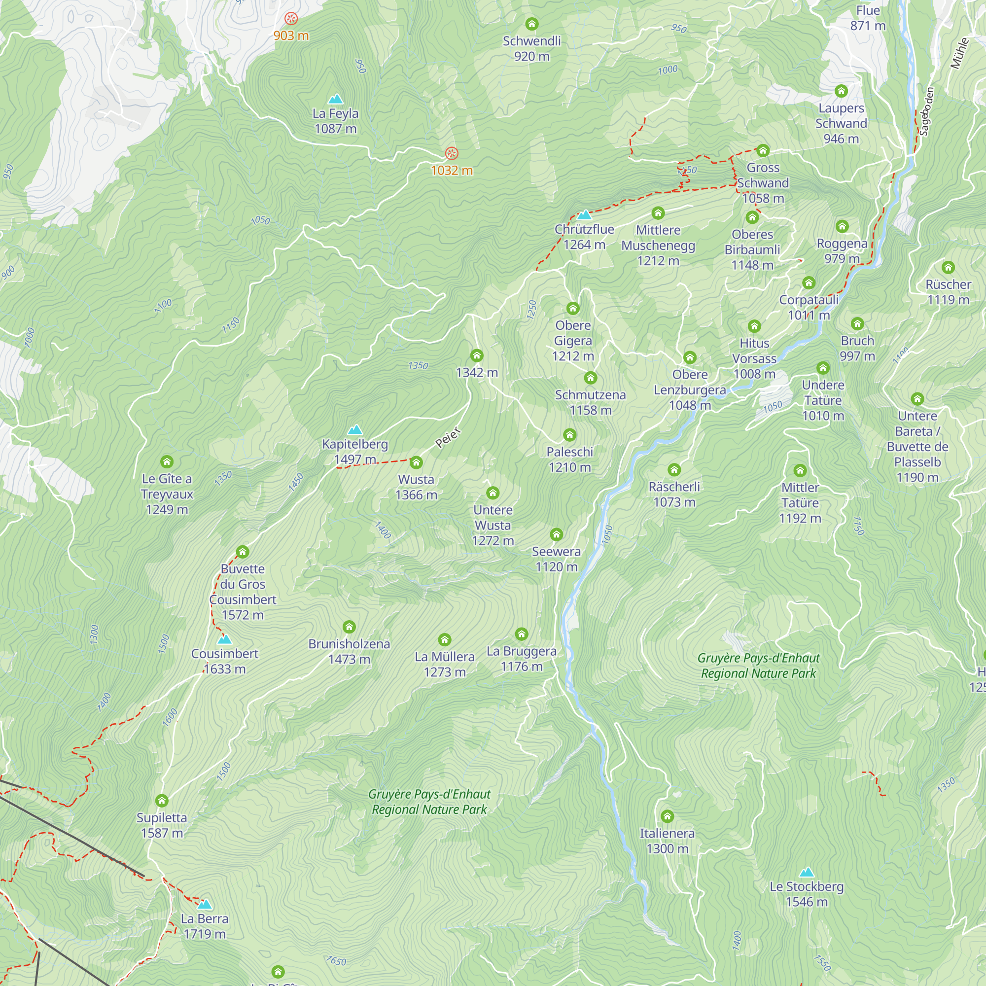 Untere Wusta map