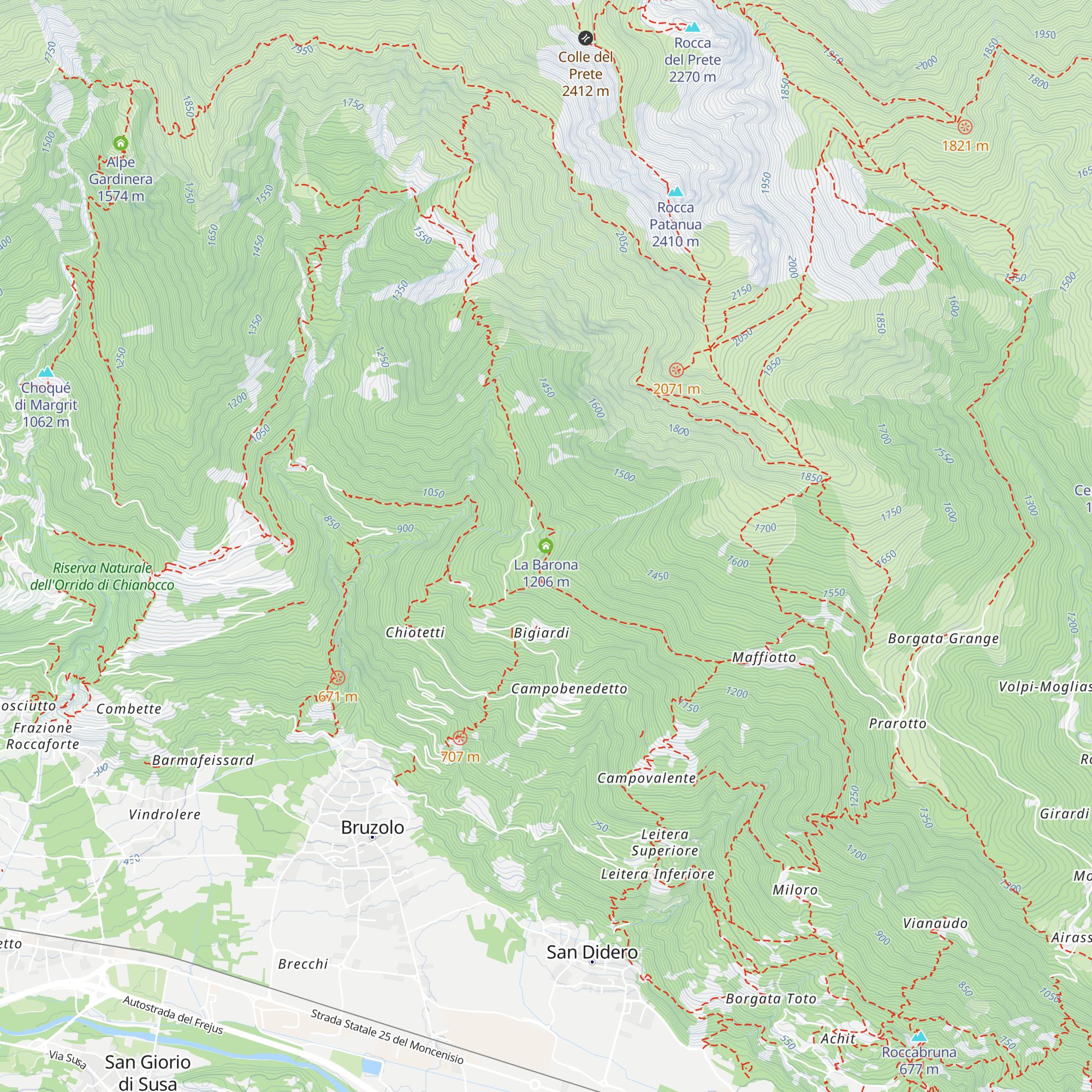 La Barona map