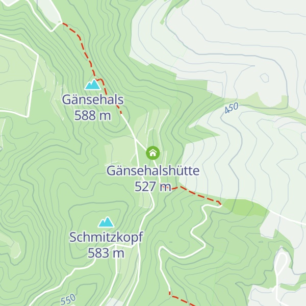Map of Gänsehalshütte