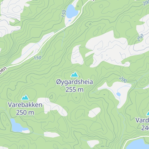 Map of Øygardsheia