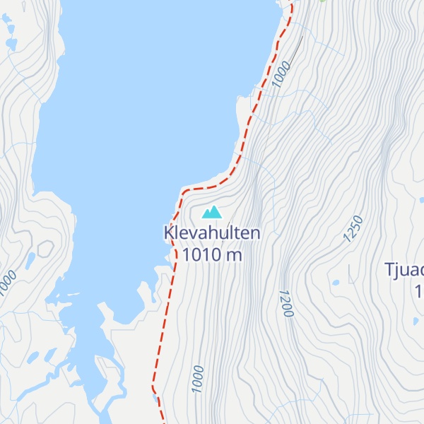 Map of Klevahulten