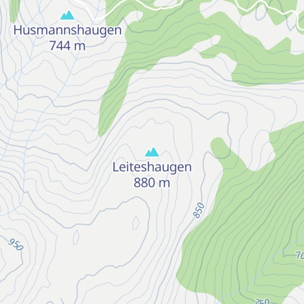 Map of Leiteshaugen