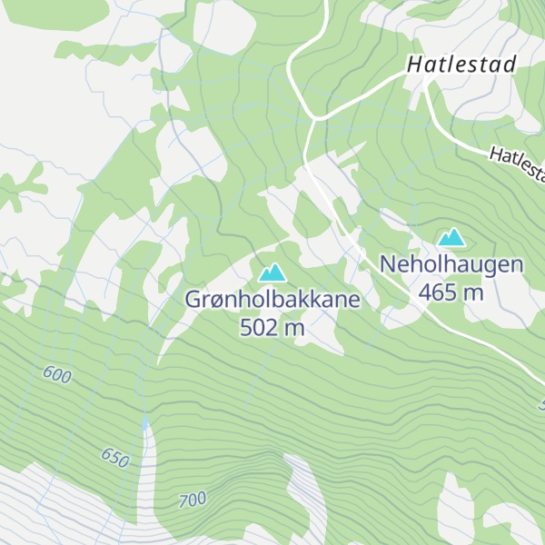 Map of Grønholbakkane